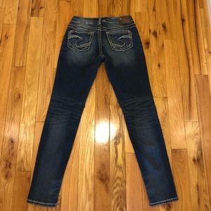 Silver boyfriend jeans 25x29